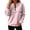 Pink #147, variant on Women's Polka Dot Quarter Zip Sweatshirt Long Sleeve Casual Pullover Top for Fall Soft Relaxed Fit Sweatshirt