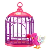 Little Live Pets Lil' Bird & Bird Cage New Light Up Wings with 20 + Sounds and Reacts to Touch, Ages 5+