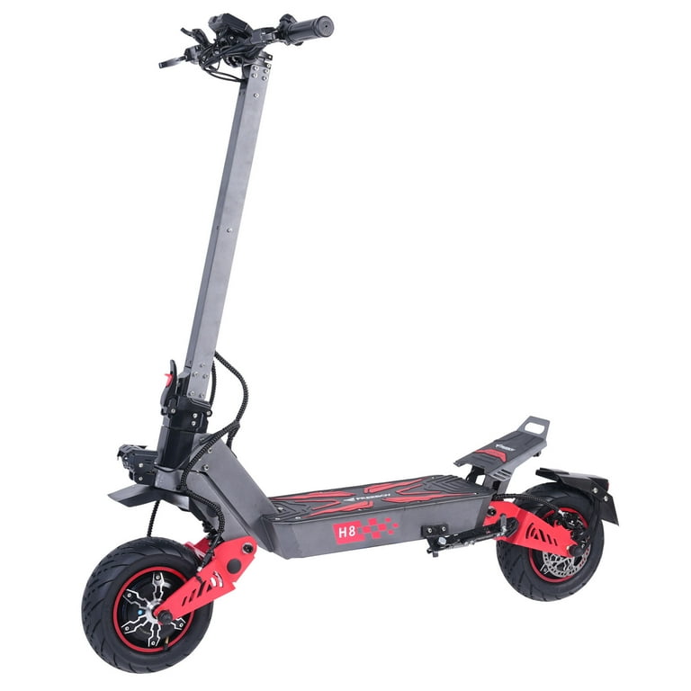 Powerful Electric Scooter for Adult, Dual Motor 3000W*2 , 11'' Off-road Tires, Max Speed 50mph, 50miles Range, Dual Hydraulic Disc Brake, Foldable eScooter