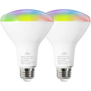 FLSNT BR30 Smart Light Bulbs,LED WiFi 2.4G RGBCW Color Changing Light Bulb,Works with Alexa,Google Home Assistant,9W(60W Equivalent),E26 Base,2 Pack