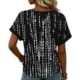 thumbnail image 6 of HOMBOM Womens Shirts Tunic Tops Spring V Neck Graphic Funny Short Sleeve Blouse for Women, 6 of 6