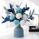thumbnail image 3 of Artificial Flowers With Vase Faux Hydrangea Flower Arrangement for Home Garden Party Wedding Decoration, 3 of 4
