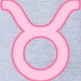 thumbnail image 2 of CafePress - Pink Zodiac Taurus - Cute Infant Baby Football Bodysuit, 2 of 3