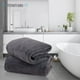 thumbnail image 3 of Toallas de baño TENSTARS Silk con dobladillo de 70 x 140 cm, 2 unidades, color gris oscuro, 3 of 7