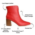 thumbnail image 3 of Journee Collection Womens Kayden Tru Comfort Foam Back Heel Zip Stacked Heel Booties, 3 of 7