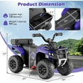 thumbnail image 2 of OLAKIDS Kids ATV with Spray Function, Remote Control, Storage Trunk, 6V Electric Toddler Ride on Toy, 2 of 9