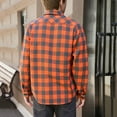 thumbnail image 4 of AIEOTT Boys Casual Plaid Button Down Shirts Kids Long Sleeve Collared Blouses Shacket Jacket 4-15 Years, 4 of 6