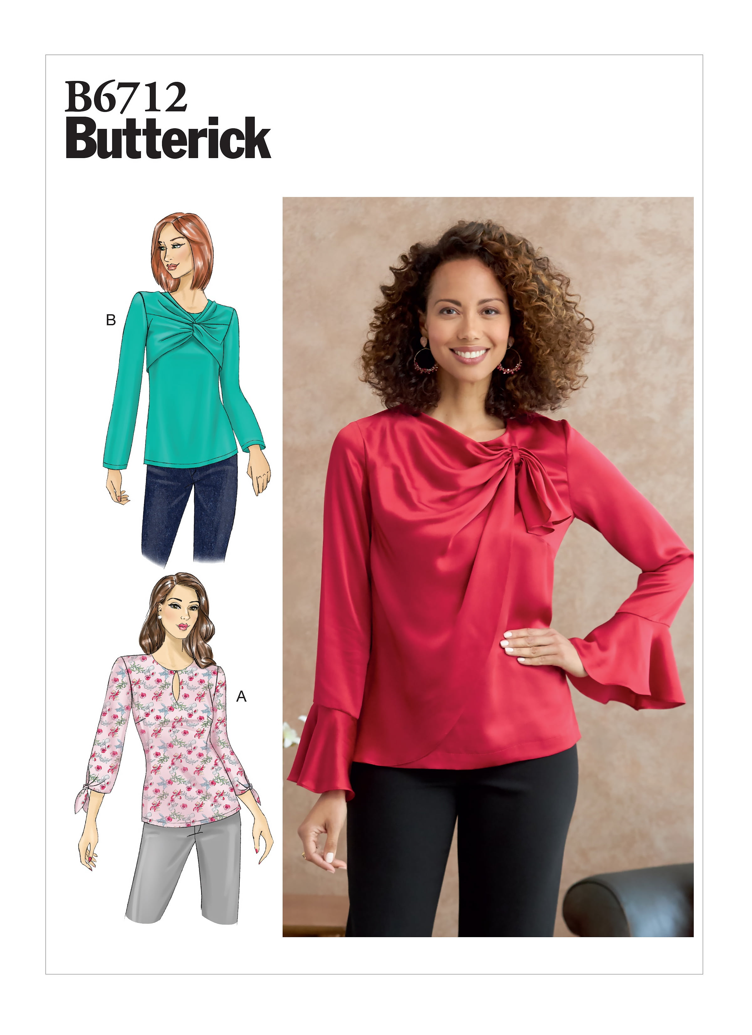 Butterick Pattern Misses' Top Sizes 1416182022