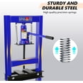 thumbnail image 4 of 6-Ton Hydraulic Shop Press, H-Frame Garage Floor Press with Built-in Relief Valve, Adjustable Work Table & Stamping Plates for Metal Bending, Straightening, and Bearing Installation, 4 of 6