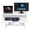 White, variant on 37 inch Desk Converter, Height Adjustable Sit to Stand Riser, Duals Monitor and Laptop Workstation with Wide Keyboard Tray, Black