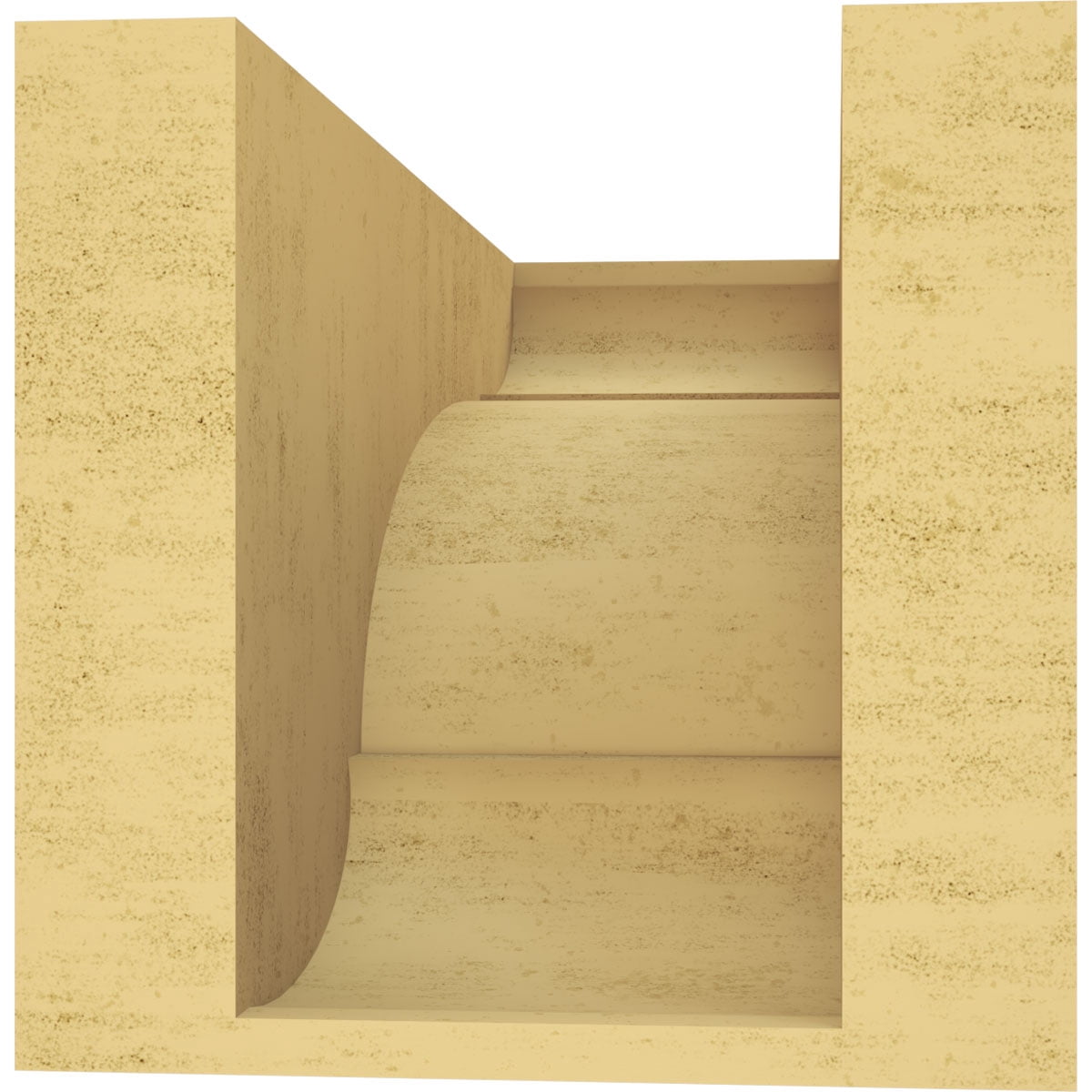 7"W x 14"D x 7"H Wide Bryant Rough Cedar Woodgrain TimberThane Corbel, Primed Tan