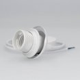 thumbnail image 2 of E27 lamp holder - Socket with ceiling fixing ring for bulb suspension - White cable fixing ring and cord 80 cm, 2 of 4