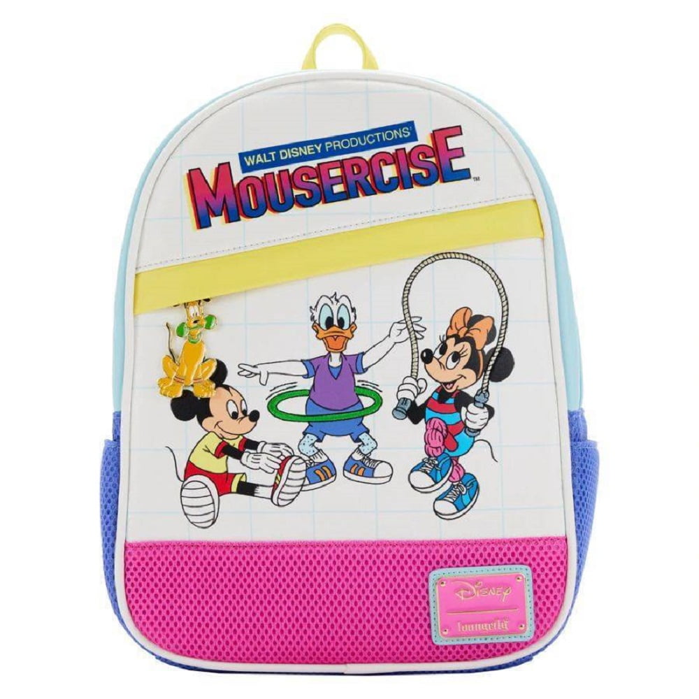 Loungefly Disney Mousercise 80s RetroInspired Workout Mini Backpack