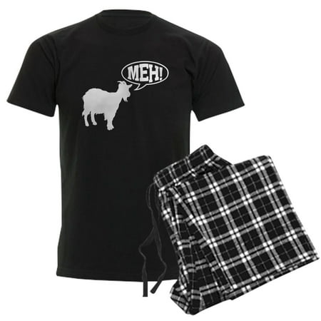 CafePress - Goat Meh Pajamas - Men's Dark Loose Fit Cotton Pajama Set