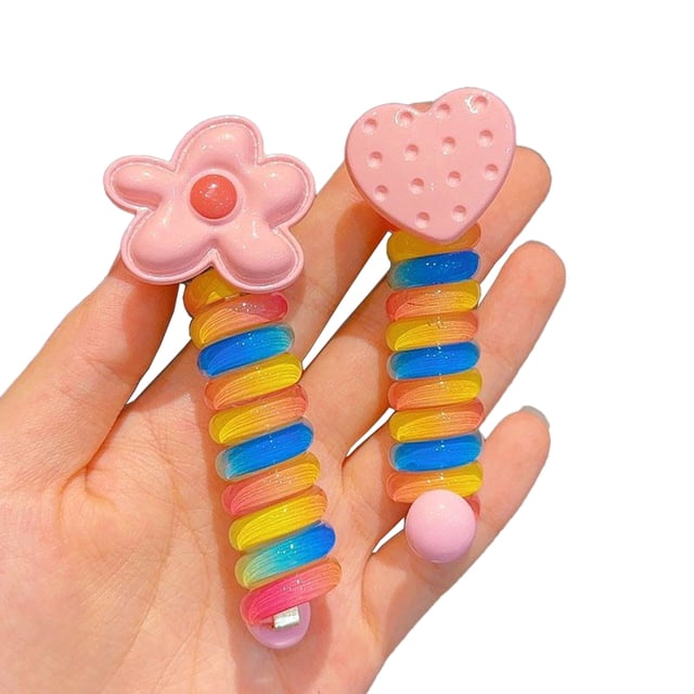 Lazos Elásticos para El en Espiral Ndcxsfigh Accesorio para Niñas Multicolores