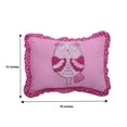 thumbnail image 3 of Bacati - Owls Toddler Pillow in Pink/Grey Print, 100% Cotton Cover, 3 of 10