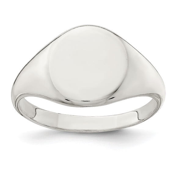 Sterling Silver Signet Ring - 5.3 Grams - Size 9 - Measures 2.3mm Wide