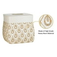 thumbnail image 3 of Zahari Home 2pc Seraphina Bathroom Set Waste Basket & Tissue Cover Modern Classic Decor Stylish Unique Design Beautiful White Bathroom Accessories Set, 3 of 4