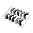 thumbnail image 4 of Suave y Cómodo 5 pares de pestañas postizas de Pelo de visón 3D perfecl negro 22 3D-22, 4 of 6