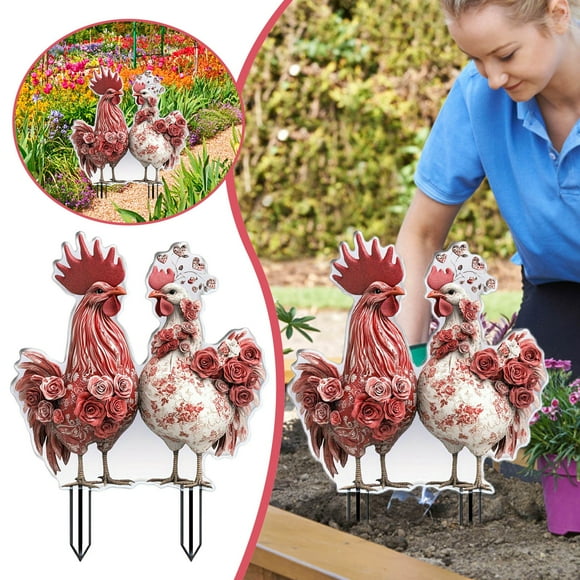 Binwennn 2D Acrylic Outdoor Stake Weather Easy Installation Versatile Display Modern Design Vintage Garden Sign Front Yard Lights Christmas Windmill Easter Cards Package Christmas Signs Indoor Rabbit