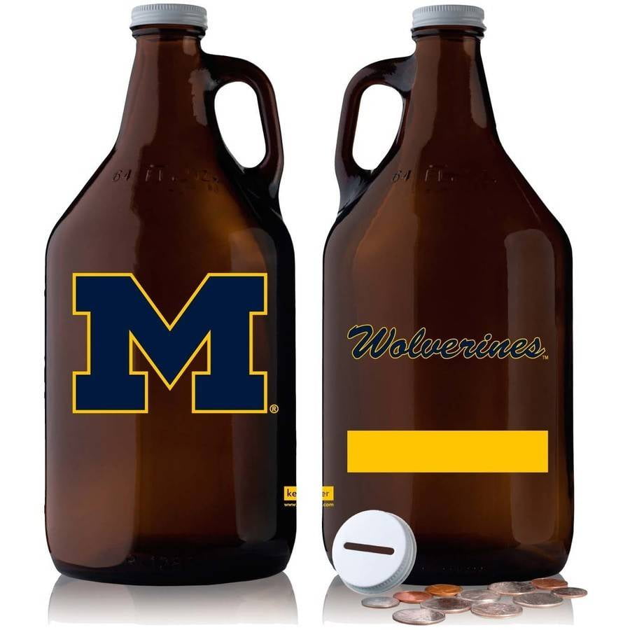 NCAA Michigan Wolverines Glass Canister Large