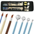 thumbnail image 4 of 52Pcs Pottery Clay Sculpting Tool Double Sided Pottery Clay Modelling Tool Professional Portable Ceramic Clay Carving Tool with Storage Bag for Beginners Experts, 4 of 11