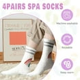 thumbnail image 5 of YOMYM 4 Pairs Fuzzy Socks for Women, Fluffy Fuzzy Sock Plush Sleeping Slipper Socks, 5 of 7