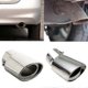 thumbnail image 2 of Universal Stainless Steel Chrome Car Tail Rear Straight Round Exhaust Pipe Tail Muffler Pipe Tip Accessorie, 2 of 5