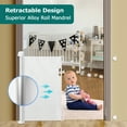 Yoofor Retractable Baby Gates, Baby Safety Gate Extra Wide 33” X 55” Tall for Kids or Pets