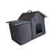 thumbnail image 5 of Casa para gatos salvajes al aire libre, refugio de invierno, cabaña plegable, tienda de campaña para cachorros, nido cálido, cama cueva para mascotas para perros 48 cm x 33 cm x 40 cm, 5 of 8