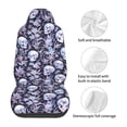 thumbnail image 5 of Vsdgher Skull flower crystal Automotive Seat Covers for Cars Trucks and SUVs – Car Seat Covers for Truck Seat Protectors Set of 2, 5 of 7