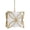 French Gold/Cylinder/French Gold/Fabric, variant on FX-3602-3-Cal Lighting-Belton-Three Light Chandelier-19.5 Inches Wide by 19.5 Inches High -Traditional Installation