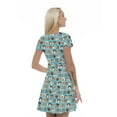thumbnail image 2 of Women’s A Line Feminism Summer Dress, Retro Triangle Arrangement, Cross Wrap V Neck, 6 Sizes, by Ambesonne, 2 of 2