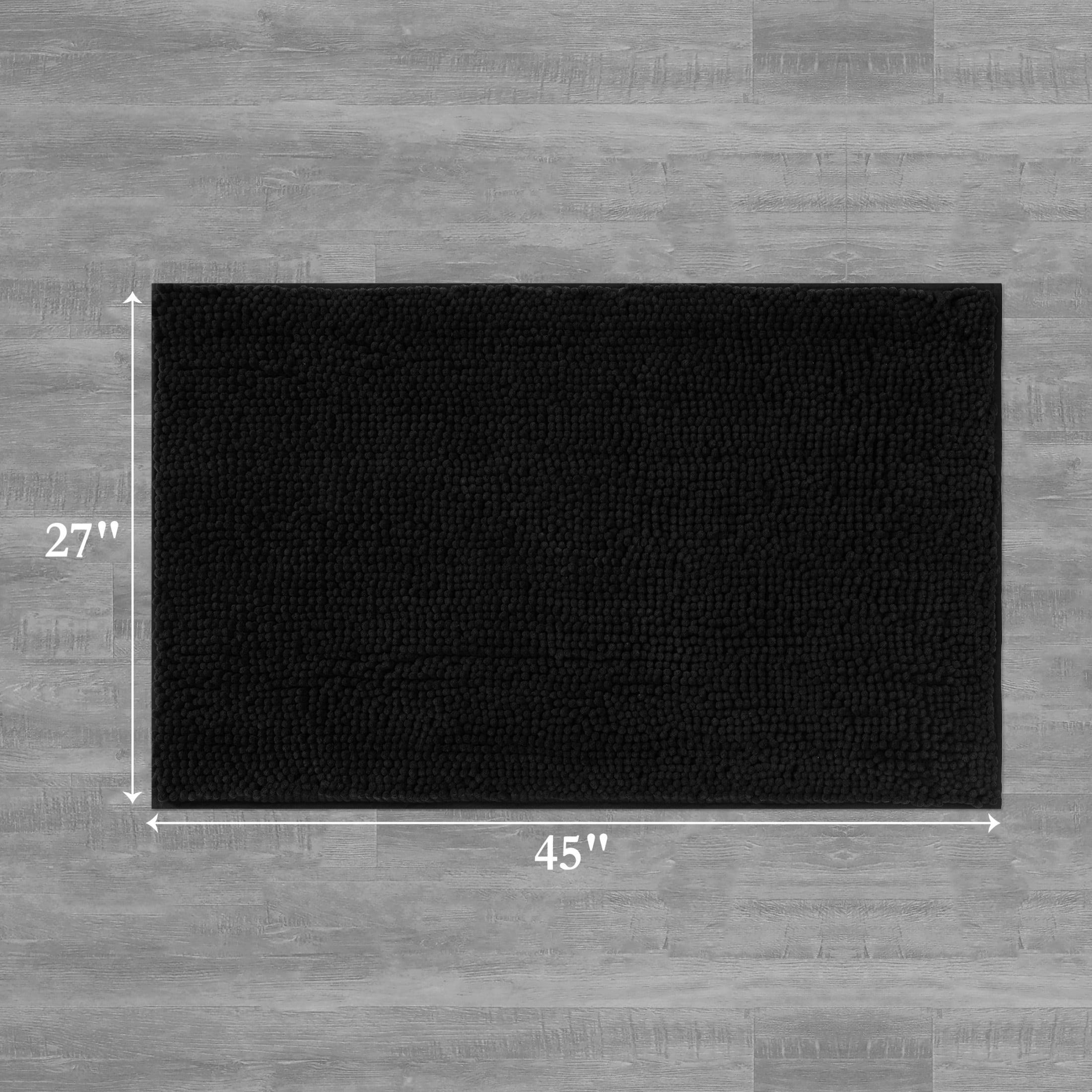 Resort Collection Chenille Plush Loop Bath Mats