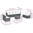 thumbnail image 2 of vidaXL Garden Sofa Set Black, 2 of 10