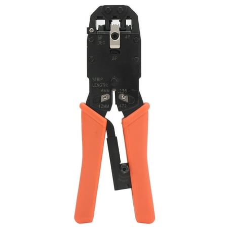 

Crimp Pliers Tool Steel Wire Stripper Cable Crimping Manual Industrial Supplies Orange