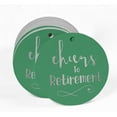 thumbnail image 2 of Inkdotpot Pack Of 50 Cheers To Retirement Favor Paper Tags Craft Real Silver Foil Hang Tags, 2 of 6