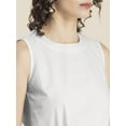 thumbnail image 4 of Moomaya Womens Solid Summer Top, Sleeveless Casual Cotton Top, 4 of 8