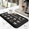 thumbnail image 2 of Enjoy the Perfect Brew with Fun Coffee Machine Mat - Espresso Tray for Coffee Bar, Under Coffee Pot Mat, Efficient 19.5x12in Coffee Drying Mat; Kitchen Counter Drying Pad, 2 of 7