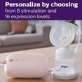 thumbnail image 5 of Philips AVENT Single Electric Breast Pump Advanced with Natural Motion Technology, SCF391/62, Pump Light Pink, Bottle Clear, 5 of 11