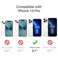 thumbnail image 6 of JETech 3 in 1 Case for iPhone 13 Pro 6.1-Inch, with 2-Pack Screen Protector and 2-Pack Camera Lens Protector, Full Coverage Tempered Glass Film, Shockproof Bumper Phone Cover (Navy), 6 of 7