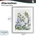 thumbnail image 4 of Stupell Industries Contemporary Blue Spring Florals Gray Framed Print Under Glass, 17 x 21, by Kim Allen, 4 of 8