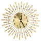 thumbnail image 1 of Reloj de pared moderno y silencioso con diamantes de metal, ideal para sala de estar, dormitorio y oficina (dorado)., 1 of 6