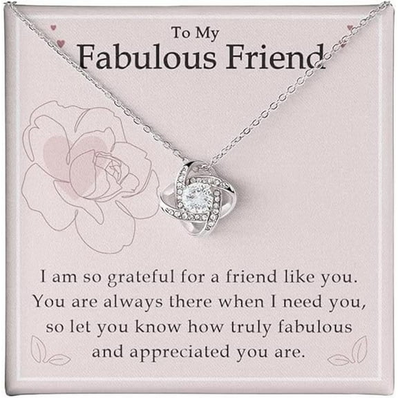 Best Friend Necklaces for Women - Thank You for Being My Badass Bestie Christmas Birthday Gifts With Message Card and Gift Box