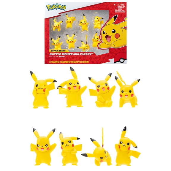 Pokémon – 8 Figuren Battle – Pack mit 8 Pikachu-Figuren – JW2604 Pack 5