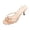 A-Khaki175, variant on Bibifish Womens Heeled Sandals Trendy Open Toe Elastic Slingback Footbed Heeled Slide Strap Summer Party Wedding Sandals For Ladies