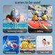 thumbnail image 4 of Gafas de natación, Gafas de natación, Gafas de natación, Impermeables, antivaho, Anti-UV, Puente Nasal de Silicona Suave, Adecuadas para Hombres, Mujeres y niños, 4 of 5