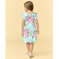 thumbnail image 3 of Vestido de moda The Children's Place para niñas pequeñas Mellow Aqua 5T, 3 of 4