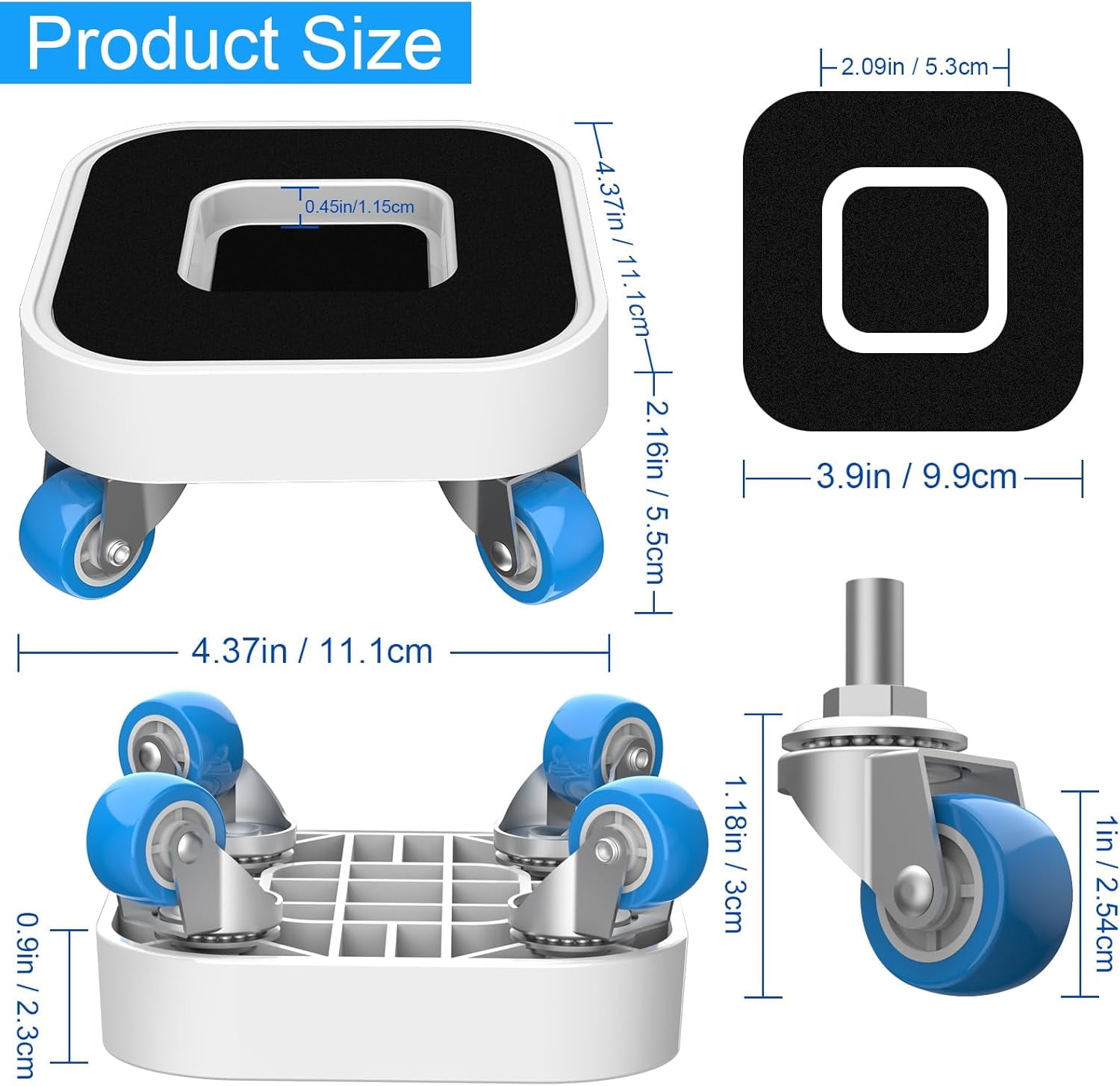 New Upgrade Furniture Sliders, Furniture Movers with Wheels, Furniture Lift Mover Tool Set with 360 °   Rotatable Wheels, Furniture Dolly for Moving Heavy Duty Sofa, Bed, Load Capacity Up to 750lb