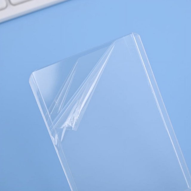 Álbum de fotos de Star Chaser vertical, transparente, de plástico duro, con forma de corazón, con forma de corazón